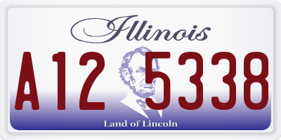 IL license plate A125338