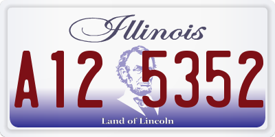 IL license plate A125352