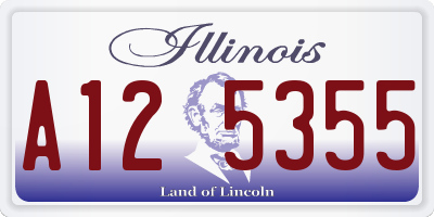 IL license plate A125355