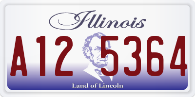 IL license plate A125364