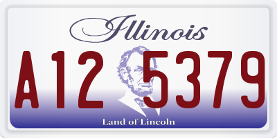 IL license plate A125379