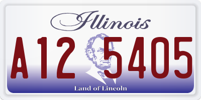 IL license plate A125405
