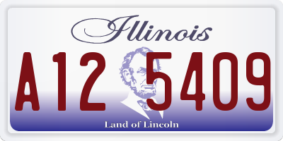 IL license plate A125409