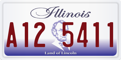 IL license plate A125411