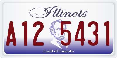 IL license plate A125431