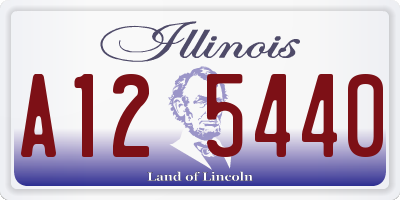 IL license plate A125440