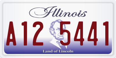 IL license plate A125441