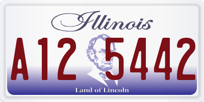 IL license plate A125442