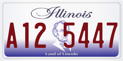 IL license plate A125447