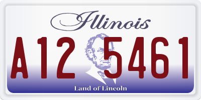 IL license plate A125461