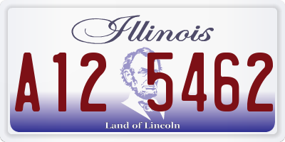 IL license plate A125462
