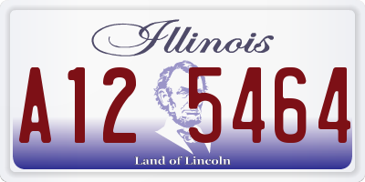 IL license plate A125464