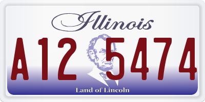 IL license plate A125474