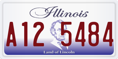 IL license plate A125484