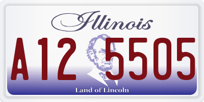 IL license plate A125505