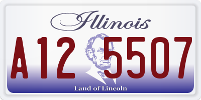 IL license plate A125507