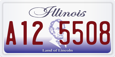 IL license plate A125508