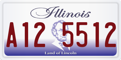 IL license plate A125512