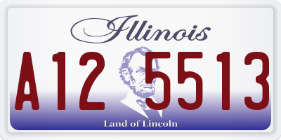 IL license plate A125513