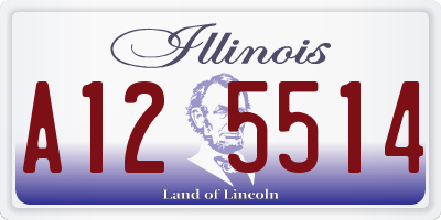 IL license plate A125514