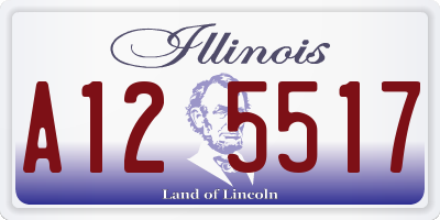 IL license plate A125517