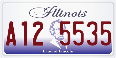 IL license plate A125535