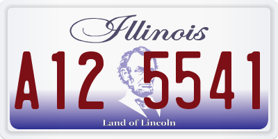 IL license plate A125541