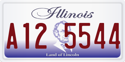 IL license plate A125544