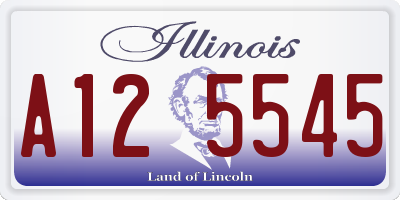 IL license plate A125545