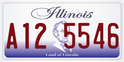 IL license plate A125546