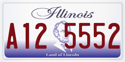 IL license plate A125552