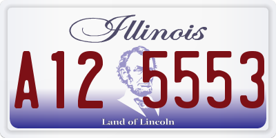 IL license plate A125553