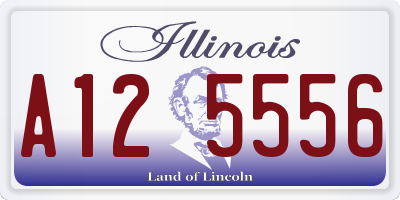IL license plate A125556
