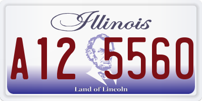 IL license plate A125560