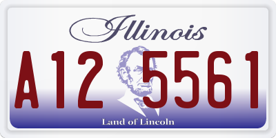 IL license plate A125561