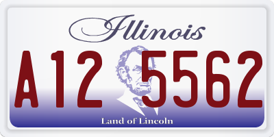 IL license plate A125562