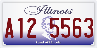 IL license plate A125563