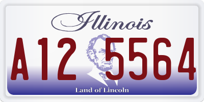 IL license plate A125564