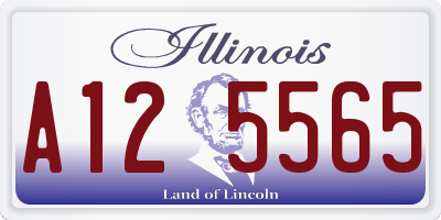 IL license plate A125565