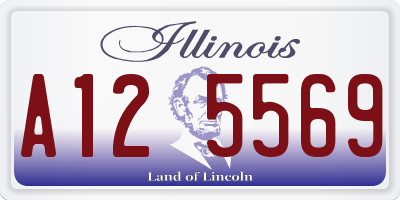IL license plate A125569