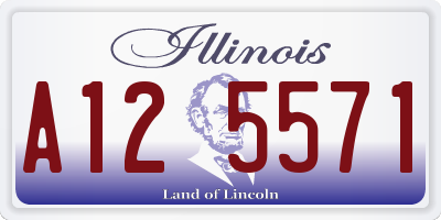 IL license plate A125571