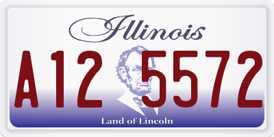 IL license plate A125572