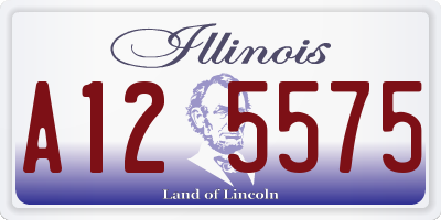 IL license plate A125575