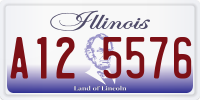 IL license plate A125576