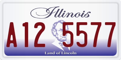IL license plate A125577