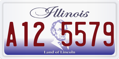 IL license plate A125579