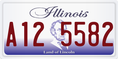 IL license plate A125582