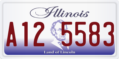 IL license plate A125583