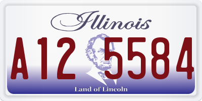 IL license plate A125584