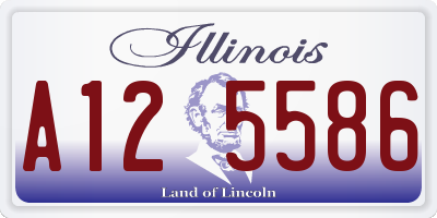 IL license plate A125586